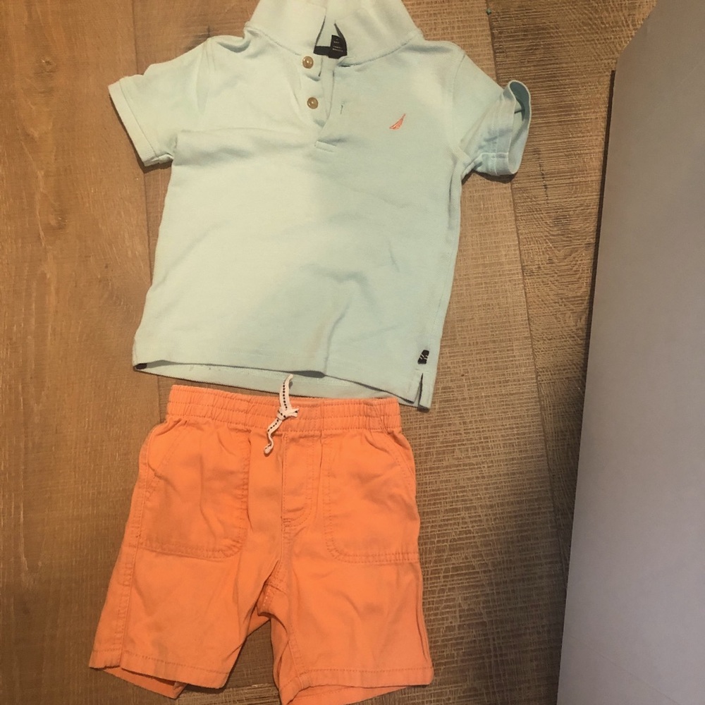 Nautica. Shorts and polo set